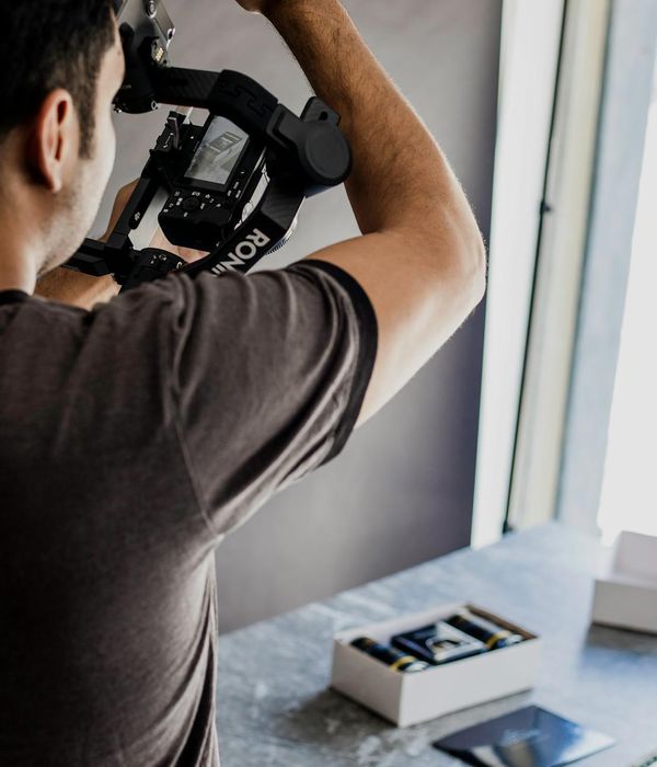 Man focus on movement control indoors